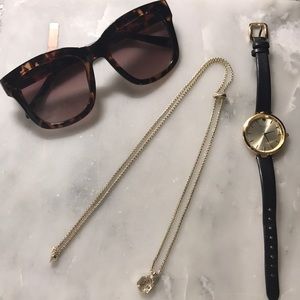 Kendra Scott adjustable necklace with clear stone